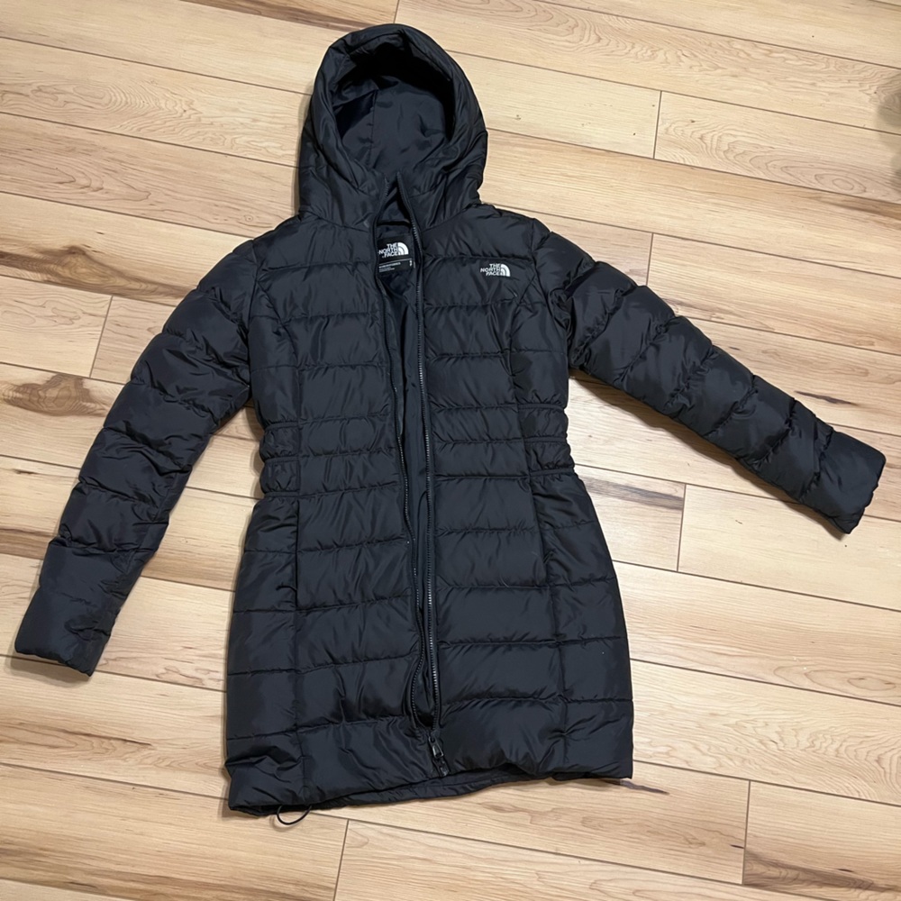 Black North Face Long Winter Coat